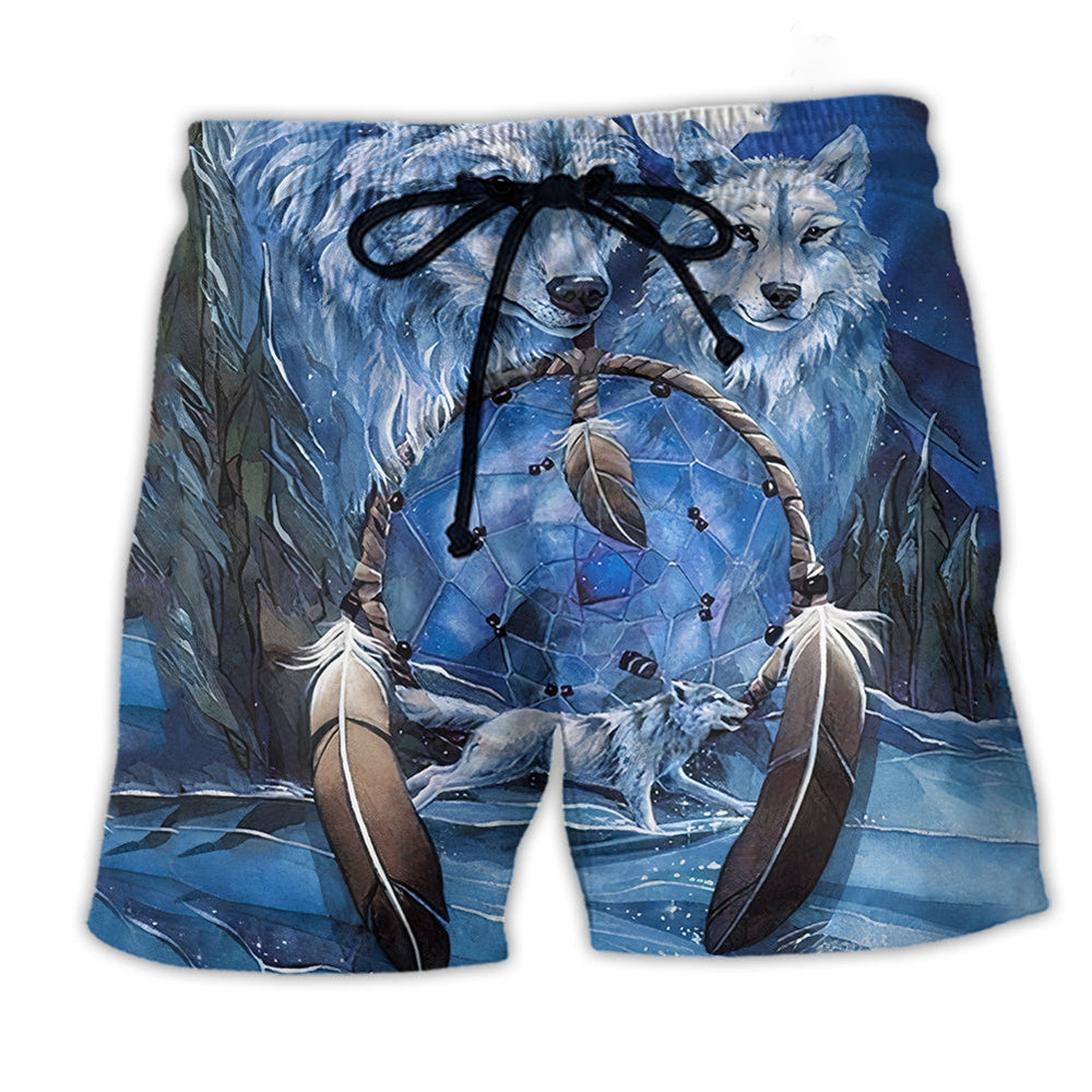 Nature Spirit Peaceful Beach Shorts Design Detail For Resort And Beach Day Style