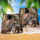 Nature Spirit Peace Classic Brown Beach Shorts Design Detail For Coastal Escapes And Daily Wear