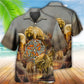Bohemian Peace Animals Hawaiian Shirt Artwork Detail For Resort Trips And Outdoor Activities