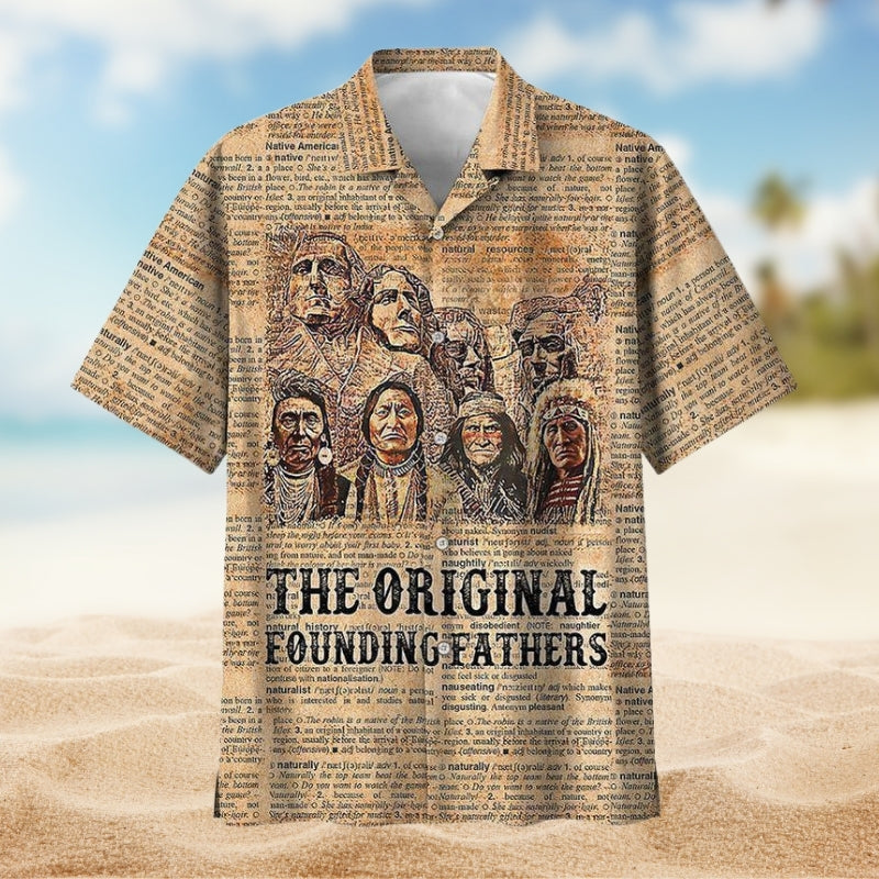 Southwestern Geometric Peace Hawaiian Shirt For Tropical Retreat And Coastal Style