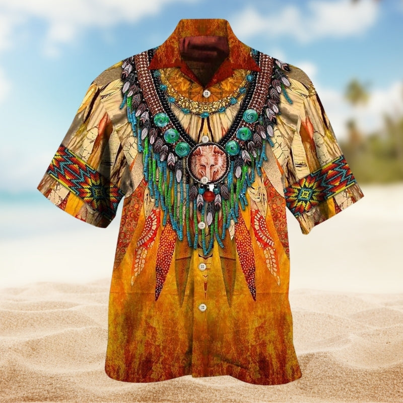 Southwestern Geometric Peace Hawaiian Shirt For Island Adventure And Thoughtful Gifting