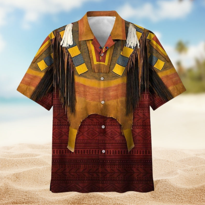 Southwestern Geometric Peace Hawaiian Shirt For Beachside Event And Thoughtful Gifting