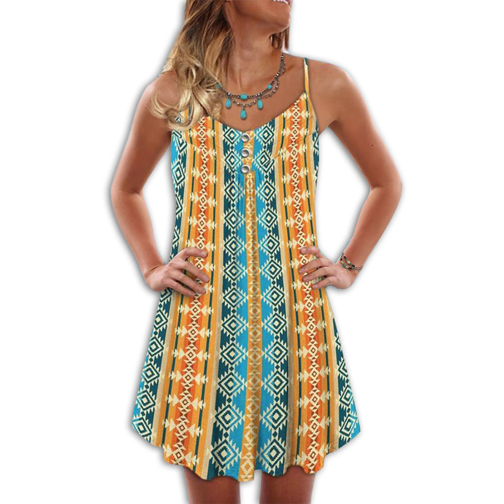 Native Fresh V-Neck Sleeveless Cami Dress For Parties And Relaxed Everyday Styling