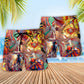 Southwestern Colorful Symbol Beach Shorts Pattern Detail For Beachside Relaxation And Laid Back Daily Wear