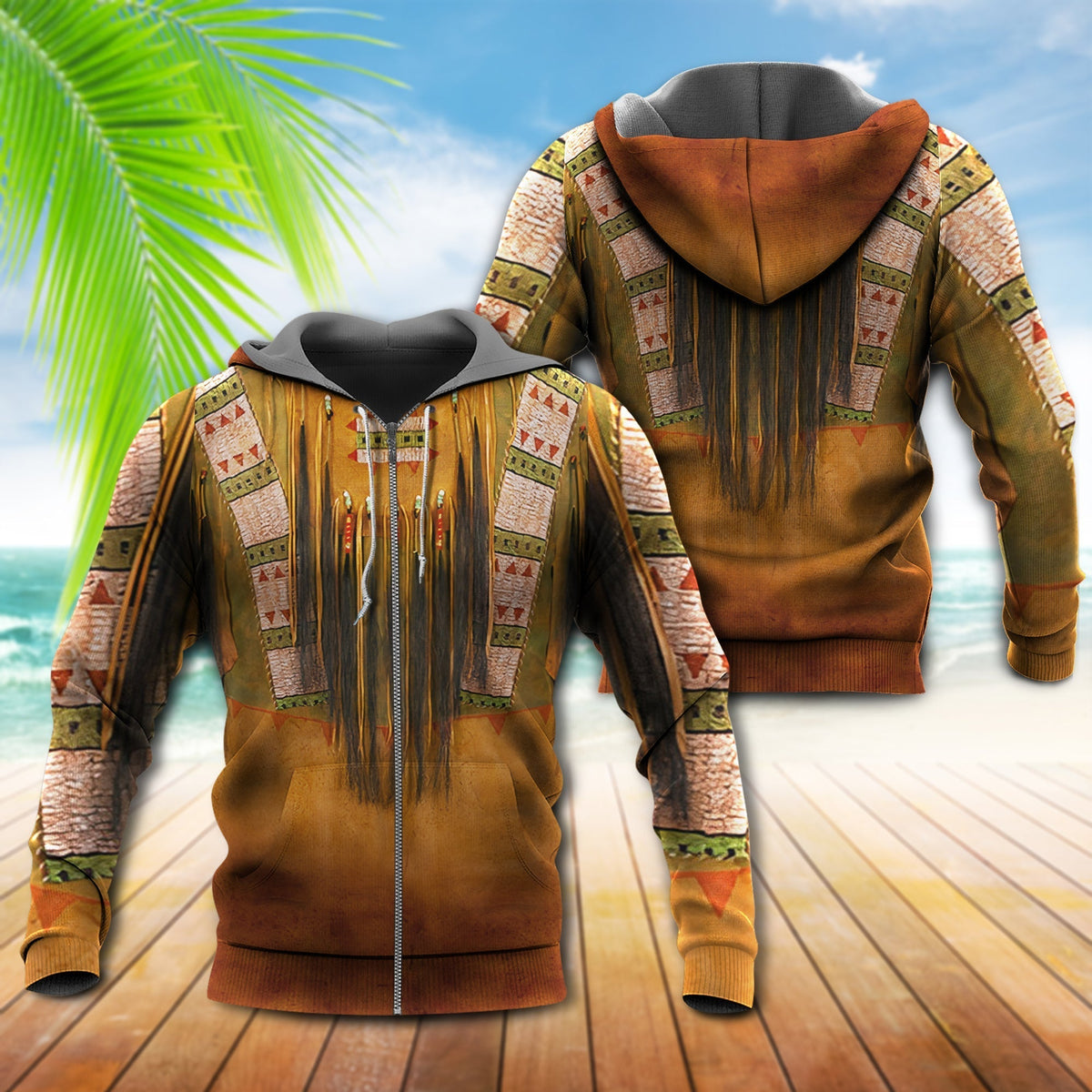 Native Vintage Peace Love Hoodie For Free Spirited Travel Casual Wear And Comfortable Layering