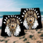 Native Wolf Minimal Black Beach Shorts Design View For Poolside Relaxation And Holiday Trips