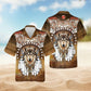 Native Wolf King Hawaiian Shirt For Island Vacations, Weekend Events, And Relaxed Everyday Outfits