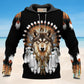 Native Wolf Strength Symbol Hoodie For Cultural Themes Casual Travel And Meaningful Gift Giving