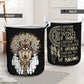 Native Wolf Listen To The Wind Laundry Basket For Bathroom Bedroom Storage