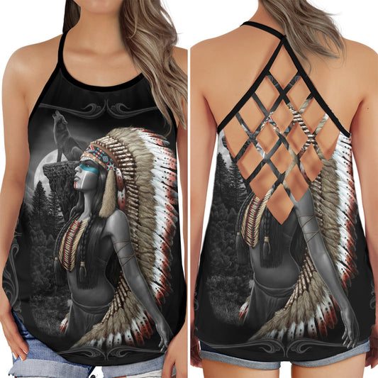 Native Woman Heritage Pride Hollow Tank Top For Community Events And Positive Support