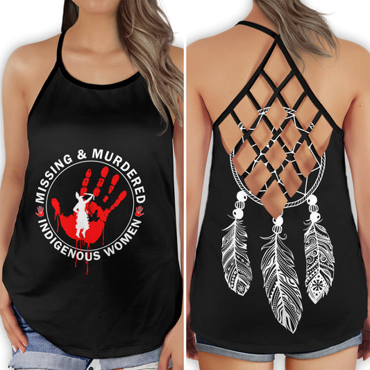 Native Woman Sunshine Beauty Empowerment Art Hollow Tank Top For Yoga Workouts And Casual Wear