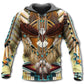 Native Eagle Pattern Hoodie For Cultural Gatherings Casual Layering And Relaxed Wear