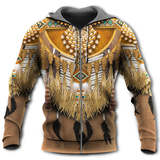 Native Feather Pattern Hoodie For Heritage Events Weekend Outings And Comfortable Streetwear