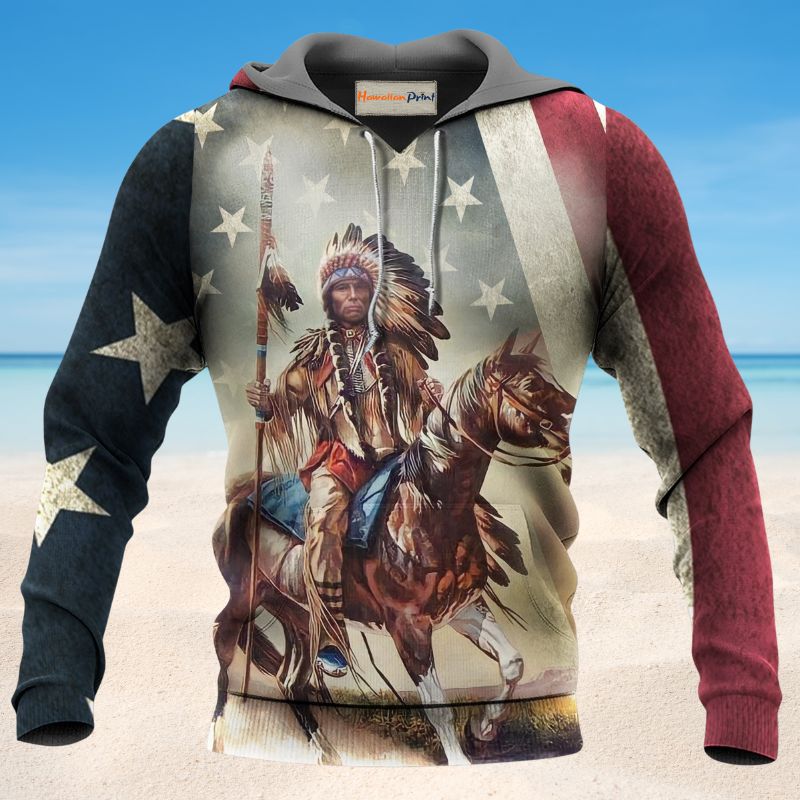 Native Horses Protect America Hoodie For Traditional Inspired Outfits Travel And Thoughtful Gifts