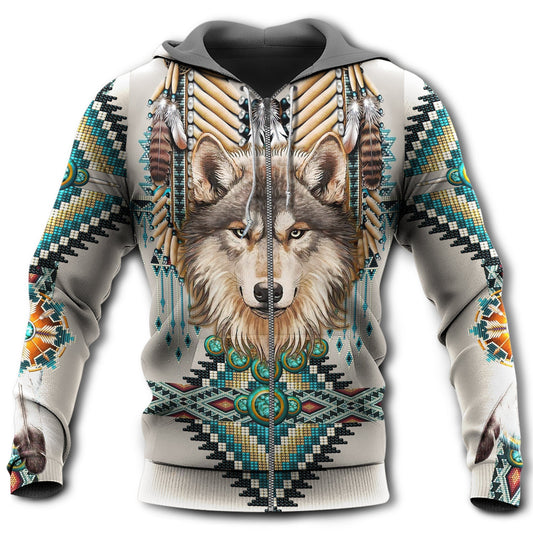 Native Colorful Wolf Symbol Hoodie For Heritage Inspired Adventures Everyday Wear And Gift Ideas
