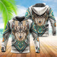 Native Colorful Wolf Symbol Hoodie For Heritage Inspired Adventures Everyday Wear And Gift Ideas