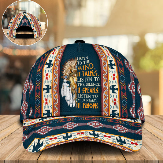 Native Wolf Dreamcatcher Wind Classic Cap For Comfortable Daily Wear Travel And Weekend Outings