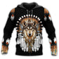 Native Wolf Strength Symbol Hoodie For Cultural Themes Casual Travel And Meaningful Gift Giving