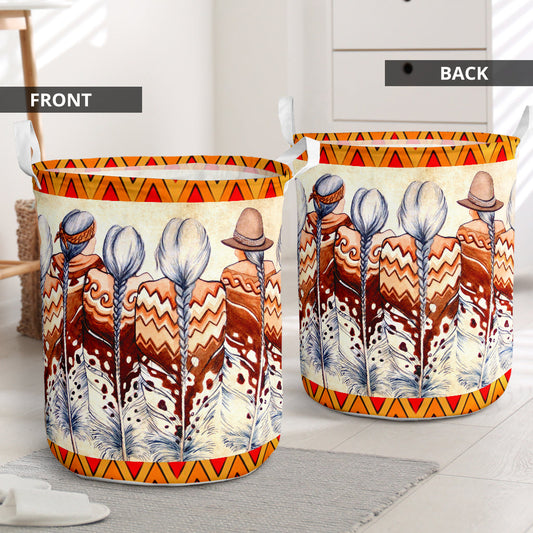 Native American Honoring Laundry Basket For Bathroom Bedroom Storage