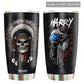 Native American Skull Man Personalized 20 Oz Tumbler For Coffee Travel And Daily Drinks