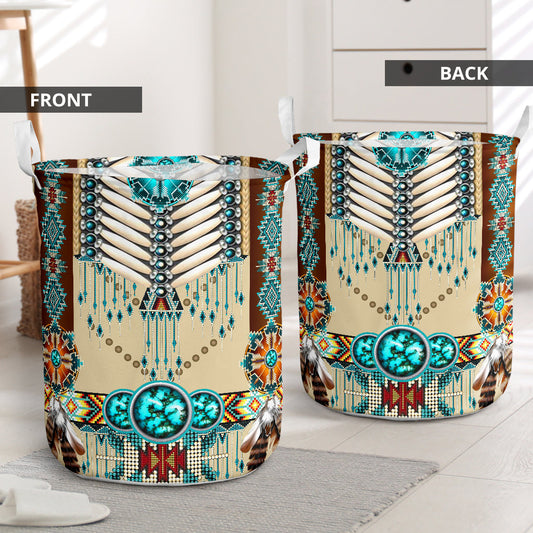 Native American Honoring Laundry Basket For Bathroom Bedroom Storage
