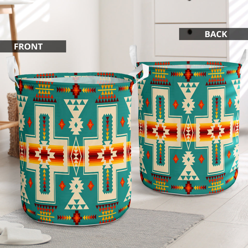 Native American Upholstery Laundry Basket For Room Home Organizer