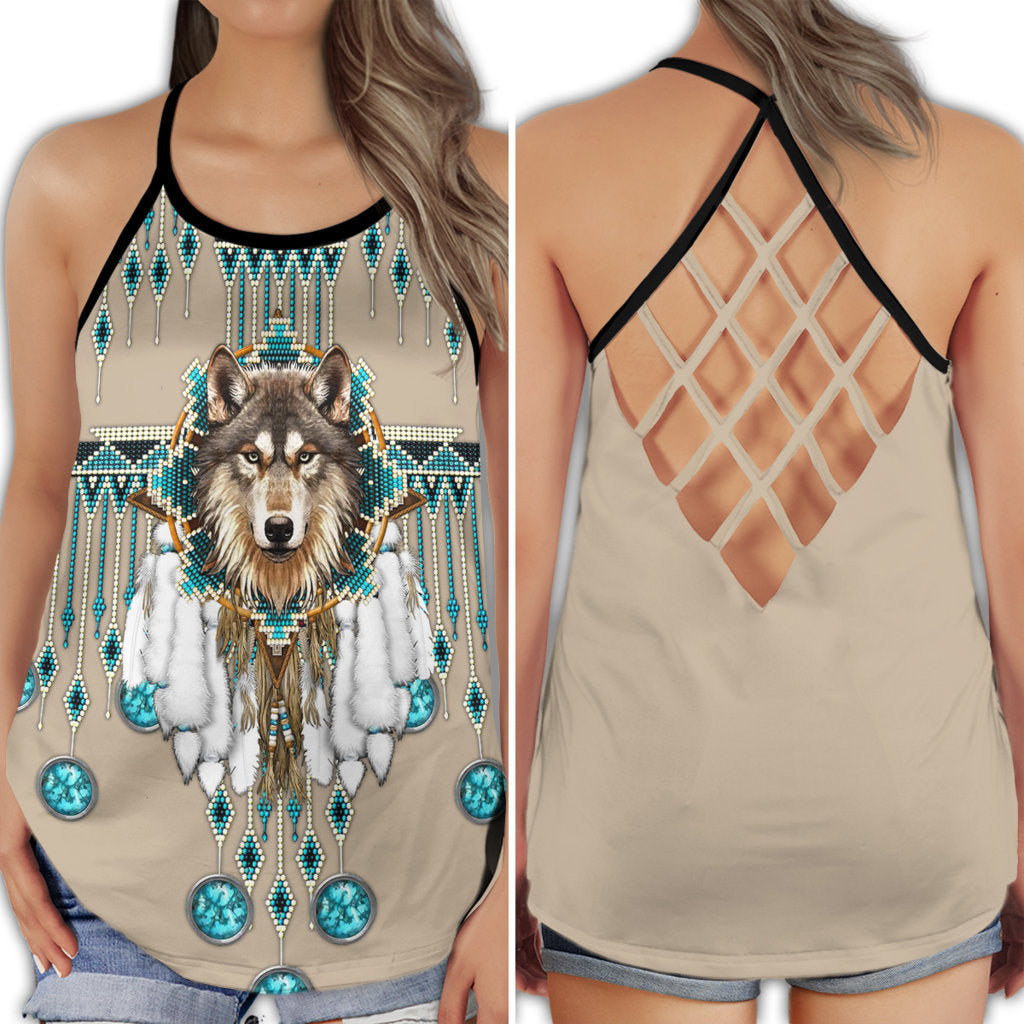 Native Wolf Love Dream Hollow Tank Top For Yoga Workouts And Casual Wear