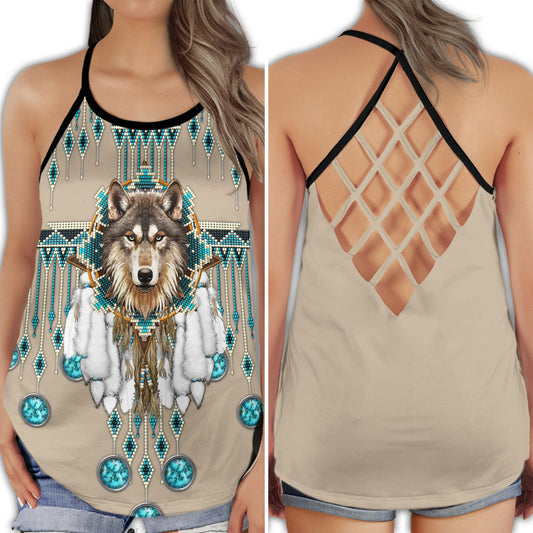 Native Wolf Love Dream Hollow Tank Top For Yoga Workouts And Casual Wear