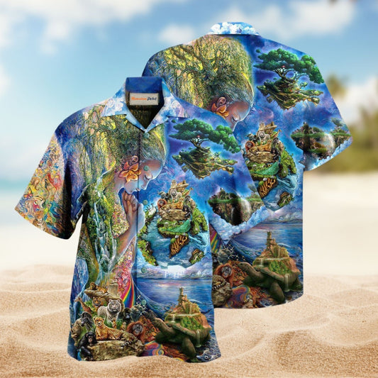 Natural Earth Environment Hawaiian Shirt For Tropical Holidays Resort Trips And Everyday Summer Style