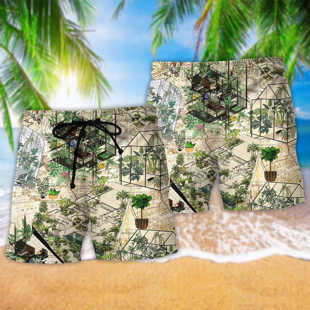 Nature Inspired Creative Architecture Beach Shorts Pattern Detail For Relaxed Warm Weather Outfits