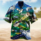 Space Creative Pattern Hawaiian Shirt For Resort Trips, Coastal Parties, And Warm Weather Style
