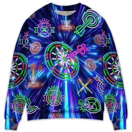 Neon Dart Light Awesome Sweater For Casual Wear Travel Holidays And Comfortable Everyday Styling