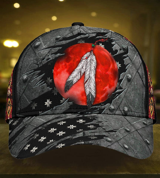 Never Underestimate Native Blood Classic Cap For Everyday Accessories Vacations And Outdoor Fun