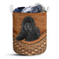 Dog Newfoundland Dog Rattan Texture Laundry Basket For Bathroom Bedroom Storage