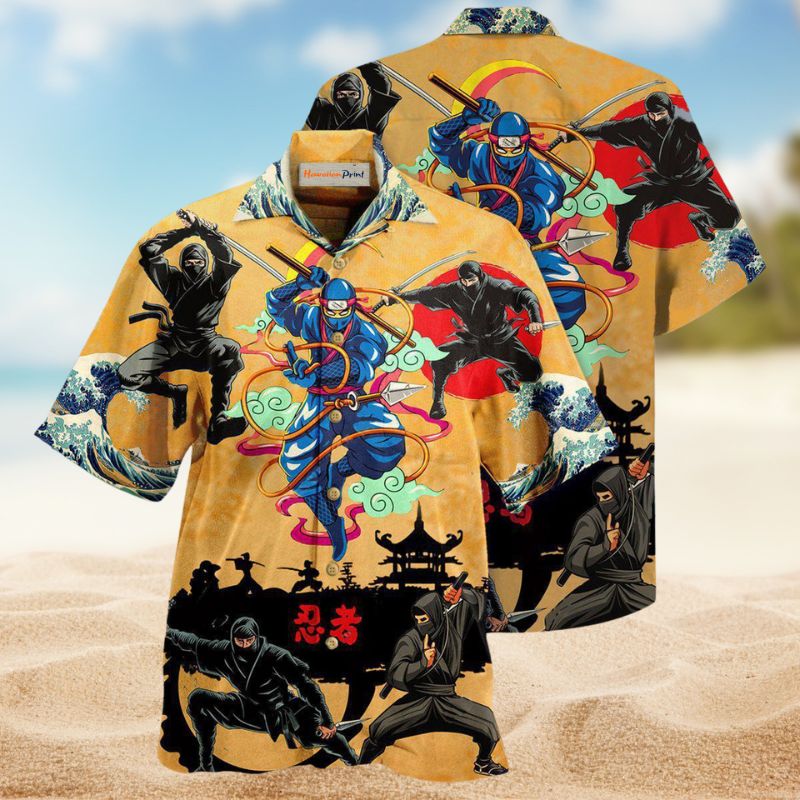 Ninja Creative Pattern Hawaiian Shirt For Beach Days, Summer Outings, And Thoughtful Gift Giving