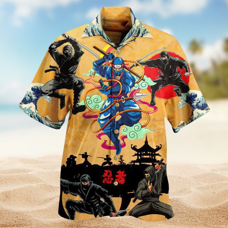 Ninja Creative Pattern Hawaiian Shirt For Beach Days, Summer Outings, And Thoughtful Gift Giving