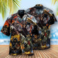 Dark Skull Guts Glory Hawaiian Shirt Artwork View For Coastal Escapes And Resort Style