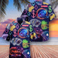 Game Card Party Hawaiian Shirt Pattern View For Lightweight Everyday Style