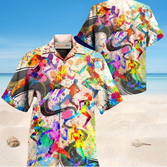 Free Running Spirit Hawaiian Shirt For Island Getaways Beach Parties And Comfortable Vacation Style