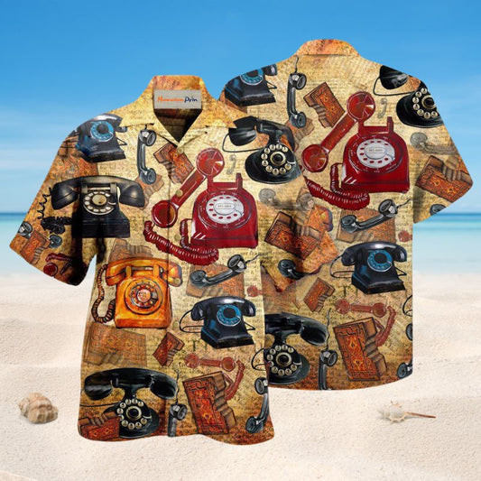 Nobody Is Listening Telephone Hawaiian Shirt For Summer Vacation Beach Travel And Relaxed Casual Wear