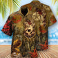 Skull Hawaiian Shirt With All Over Print For Tropical Parties Vacation Travel And Casual Summer Style