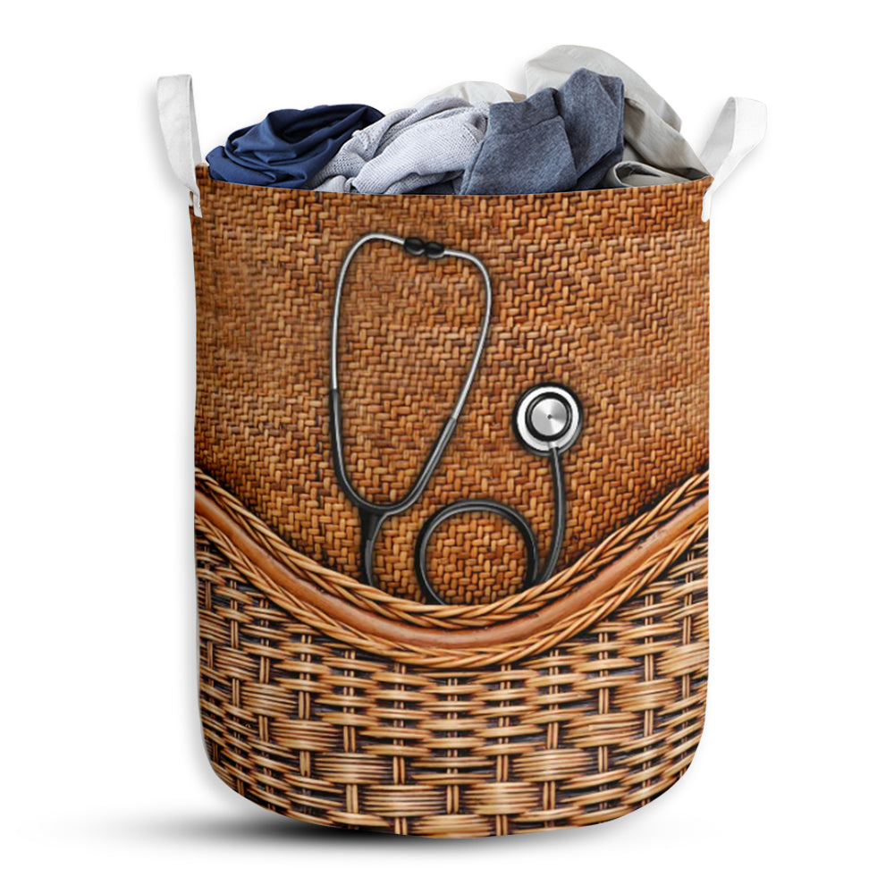 Nurse In My Life Laundry Basket For Bathroom Bedroom Storage