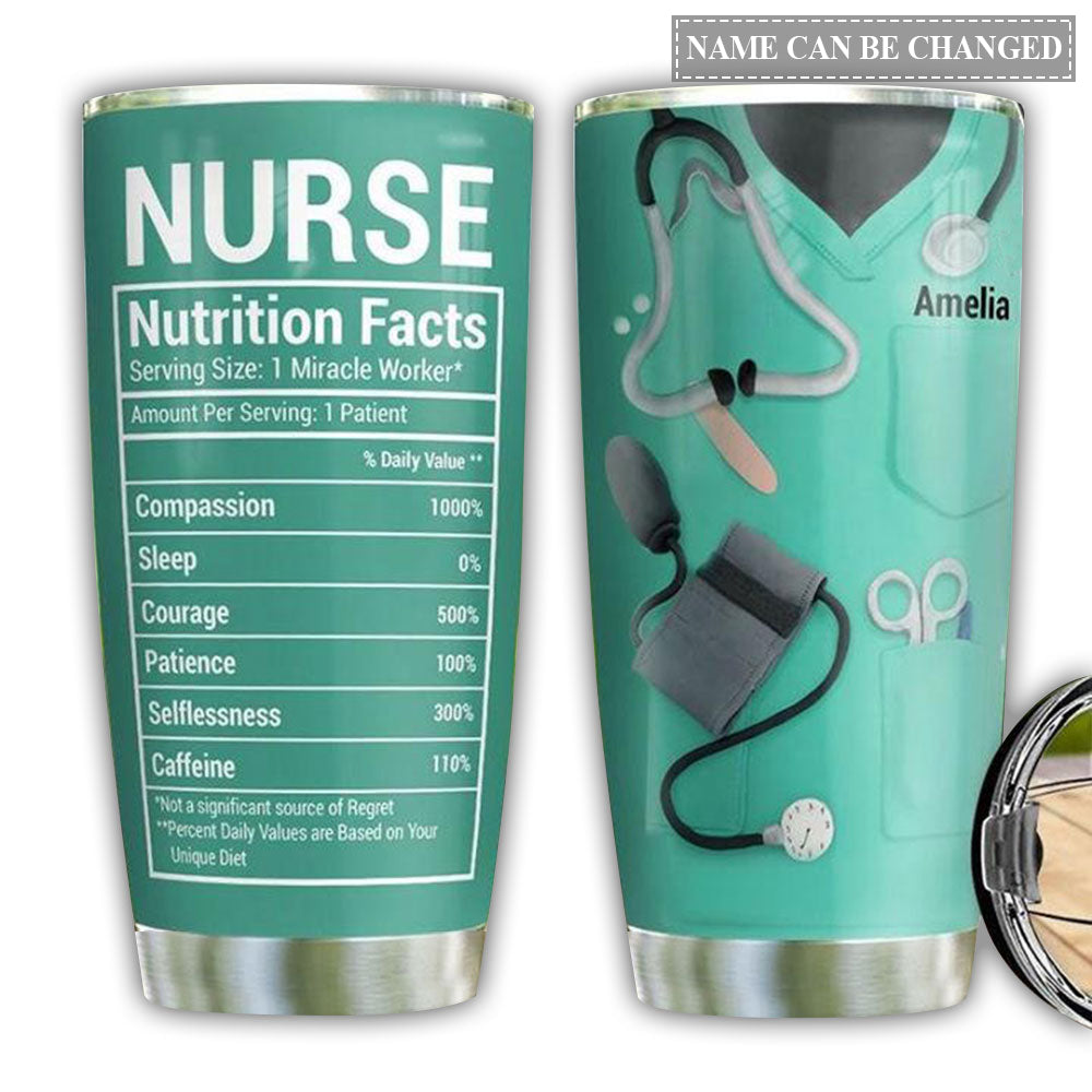 Nurse Lover In Blue Personalized 20 Oz Tumbler For Coffee Travel And Daily Drinks