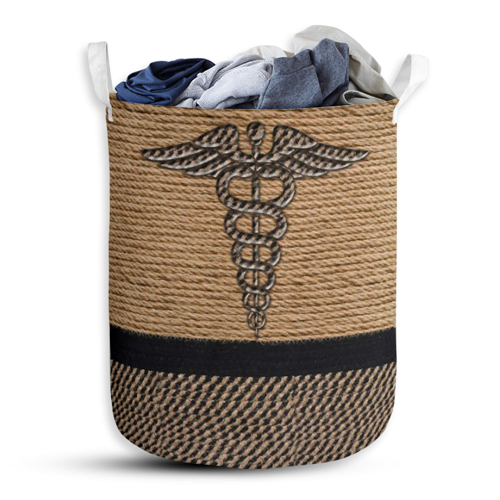 Nurse Rope Wallpaper Laundry Basket For Bathroom Bedroom Storage