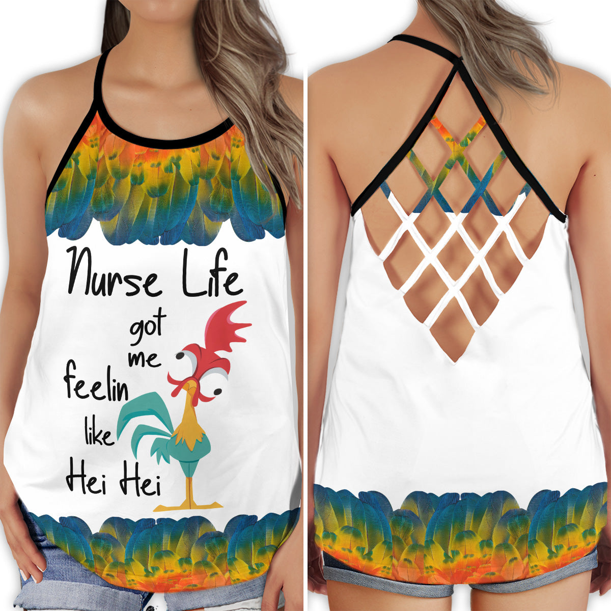 Nurse Life Humor Hollow Tank Top For Yoga Workouts And Casual Wear