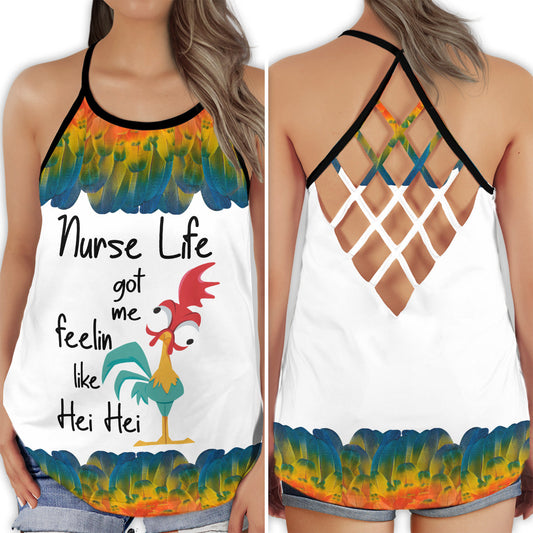 Nurse Life Humor Hollow Tank Top For Yoga Workouts And Casual Wear