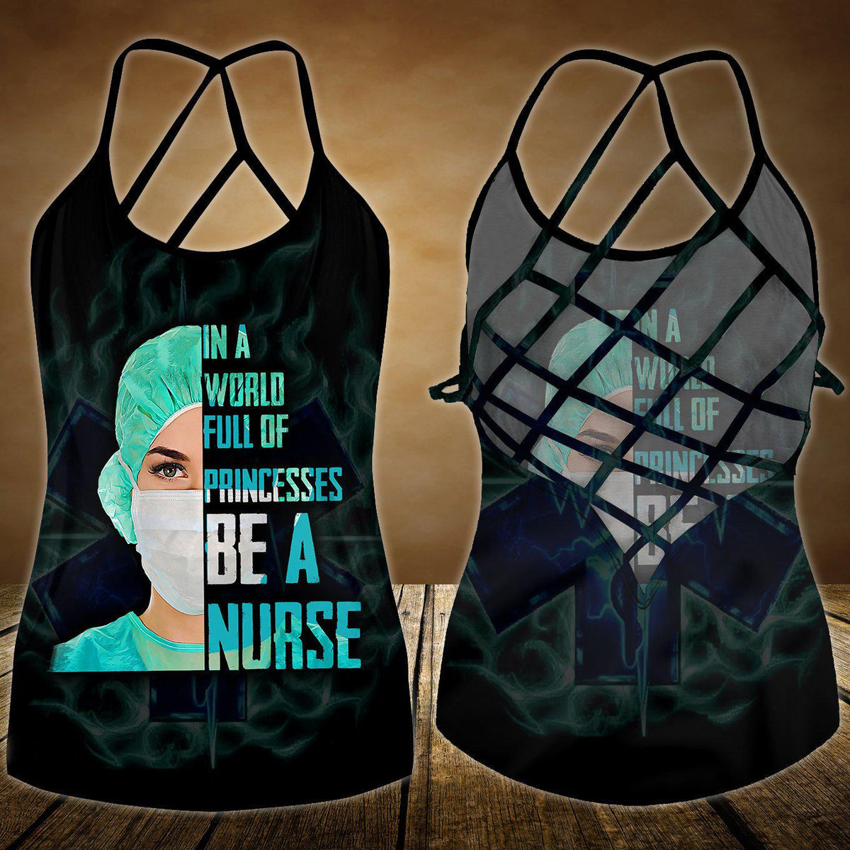Nurse Strength Hollow Tank Top For Fitness Sessions And Summer Events