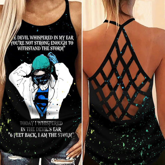 Nurse Strength Hollow Tank Top For Fitness Activities And Relaxed Style