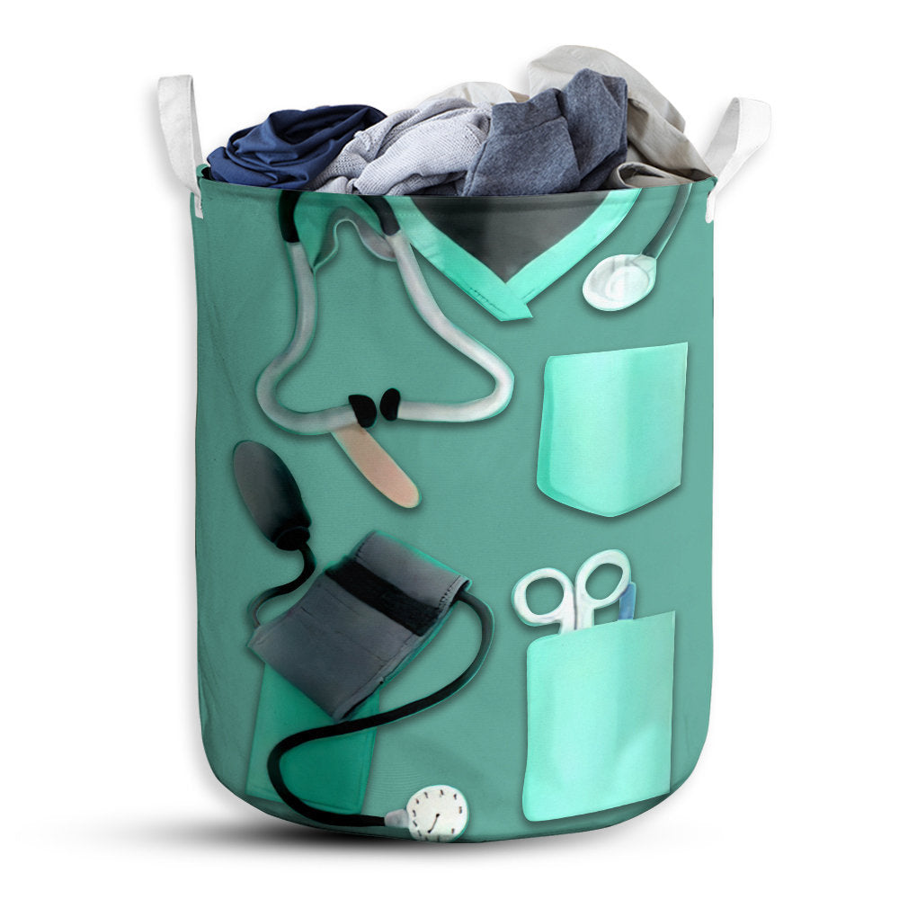 Small Size Nurse Facts Laundry Basket For Bathroom Bedroom Storage