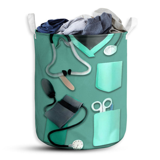 Small Size Nurse Facts Laundry Basket For Bathroom Bedroom Storage